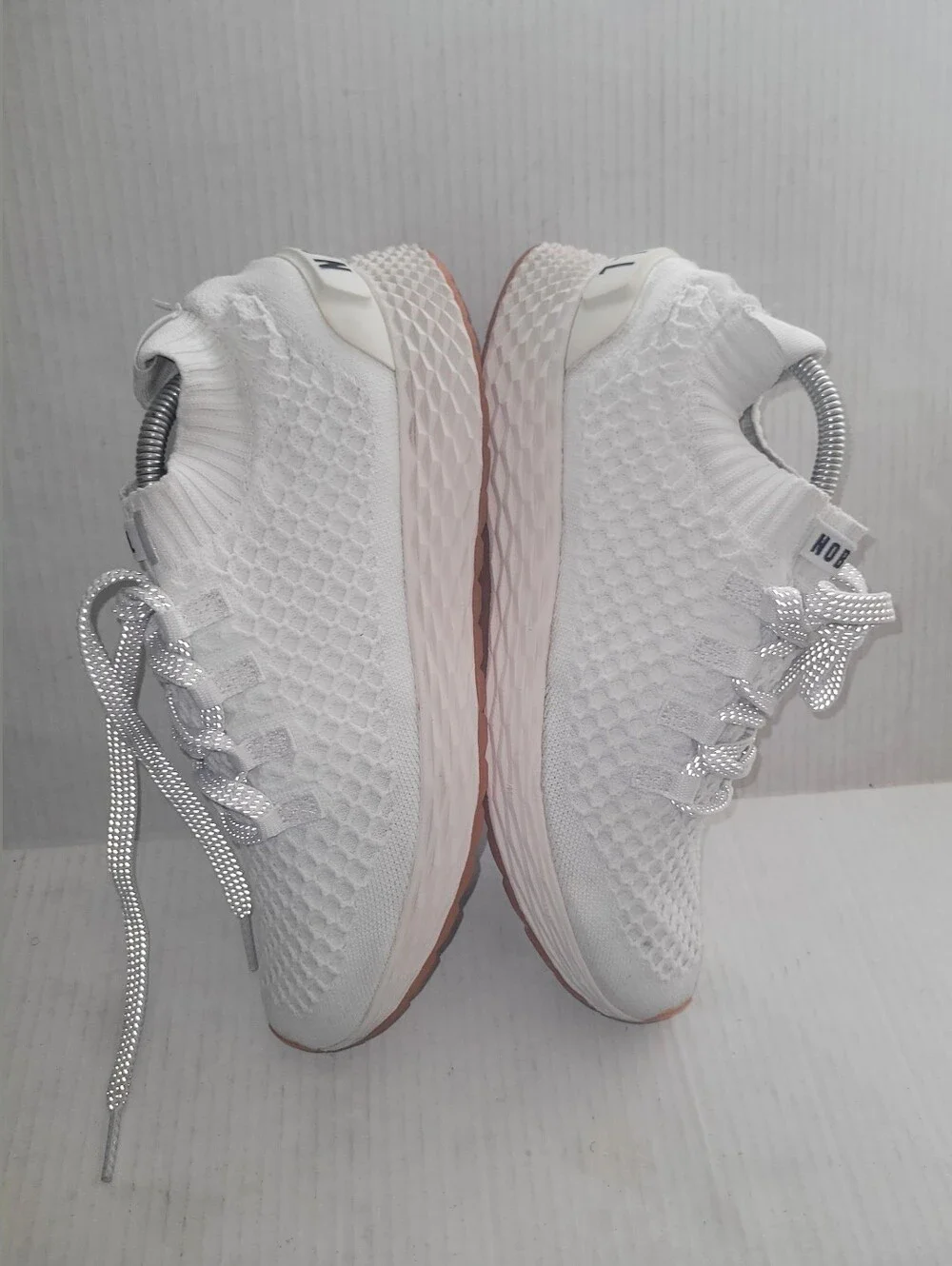 NOBULL Knit Runner Shoes Mens 10 Womens Athletic Training 11.5 Sneaker White Gum